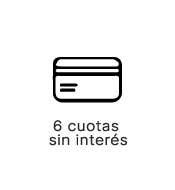 Hasta 6 cuotas sin interés 