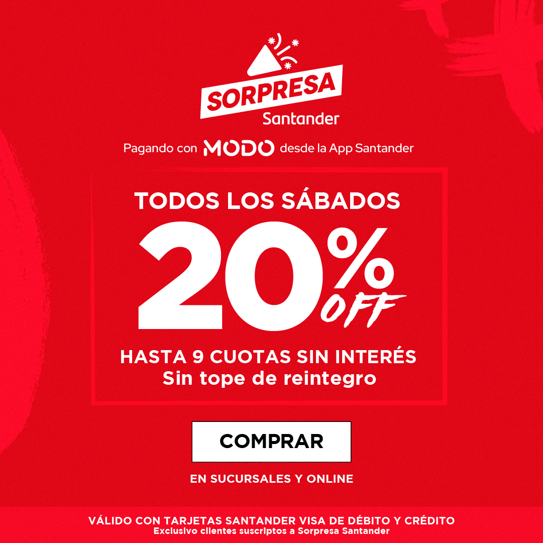 Santander 20% OFF y 9 CSI