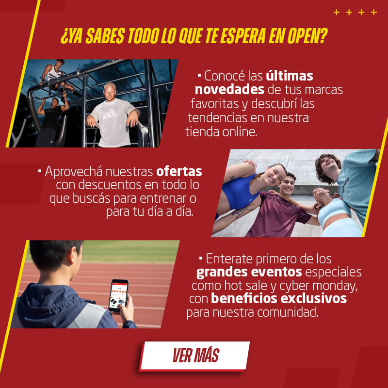 Bienvenido a Open Sports ¡7.500 de regalo!