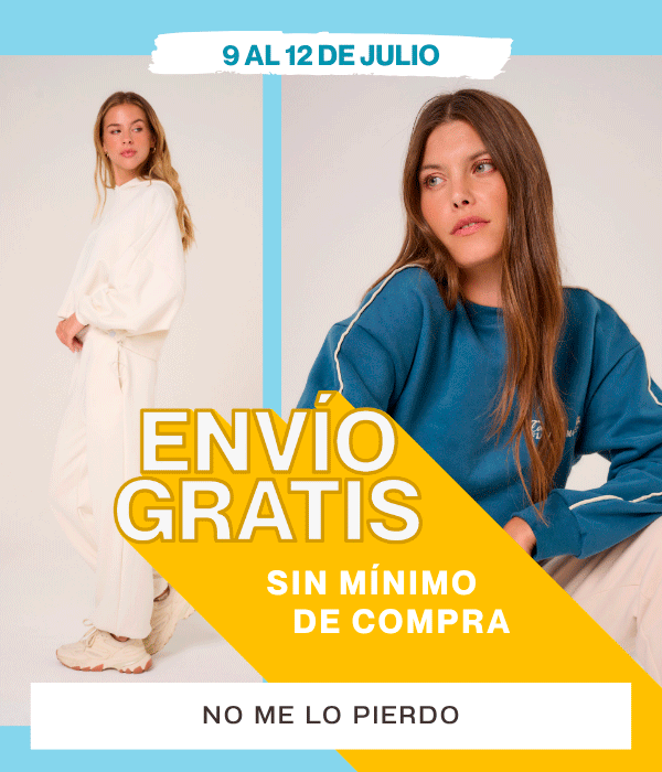 9 al 12 de Julio, ENVIO GRATIS sin minimo de compra