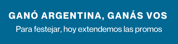 Solo por hoy. Aprovechá las promos acumulables para alentar a la selección