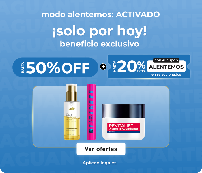 solo por hoy hasta 20% off