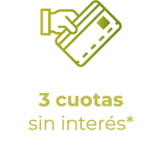 3 cuotas sin interes
